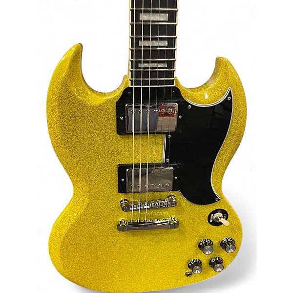 Used 2024 Epiphone Exclusive SG Custom Metallic Gold Solid Body Electric Guitar