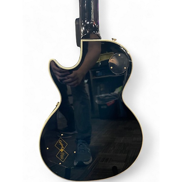 Used 2024 Epiphone Inspired by Gibson Custom Les Paul Custom Ebony Solid Body Electric Guitar
