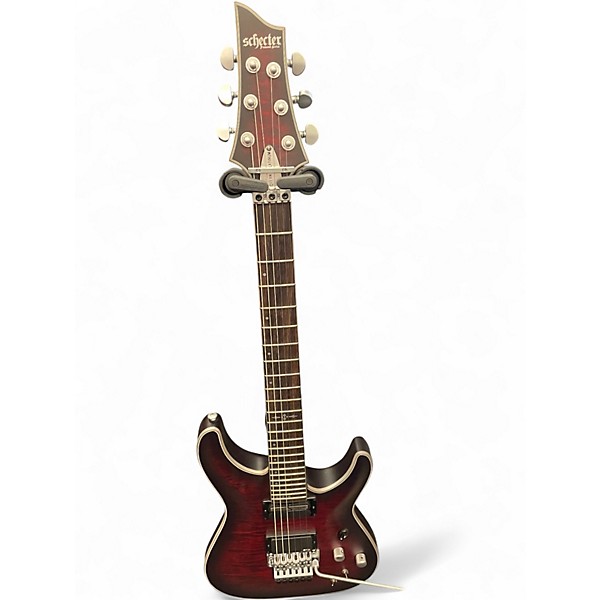 Used Schecter Guitar Research C1 FR S Platinum Red Solid Body Electric Guitar