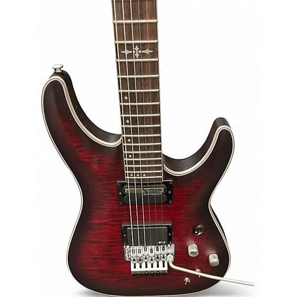 Used Schecter Guitar Research C1 FR S Platinum Red Solid Body Electric Guitar