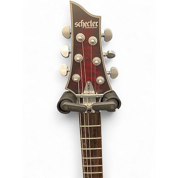 Used Schecter Guitar Research C1 FR S Platinum Red Solid Body Electric Guitar