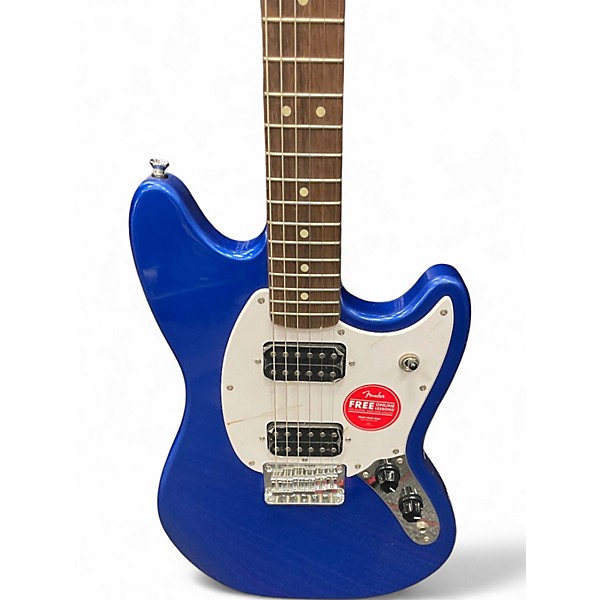 Used Squier Bullet Mustang HH Blue Solid Body Electric Guitar