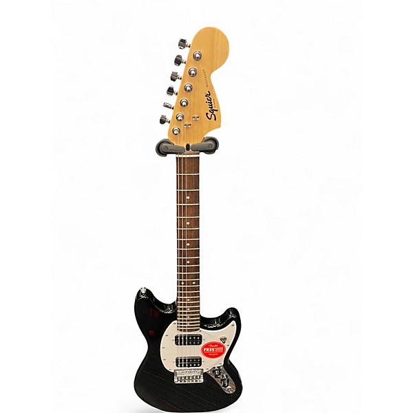 Used Squier Bullet Mustang HH Black Solid Body Electric Guitar