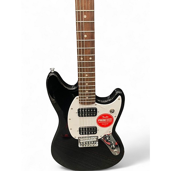Used Squier Bullet Mustang HH Black Solid Body Electric Guitar
