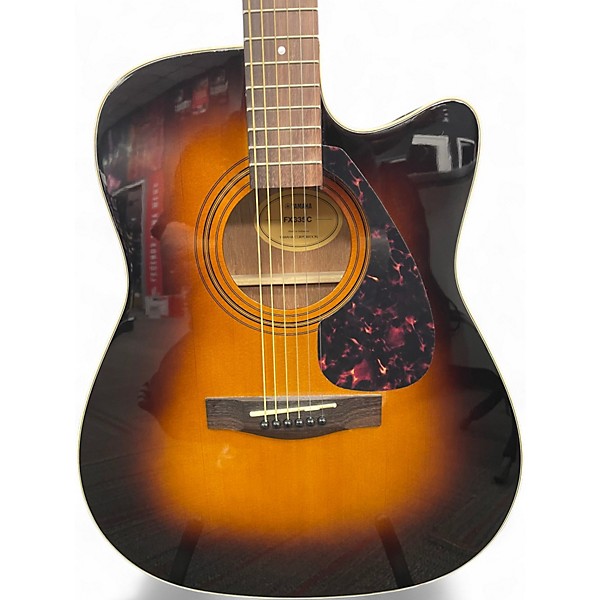 Used Yamaha FX335C Tobacco Sunburst Acoustic Electric Guitar