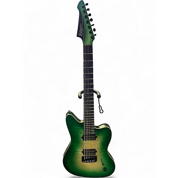 Used 2025 Balaguer GROWLER CUSTOM Trans Green Solid Body Electric Guitar