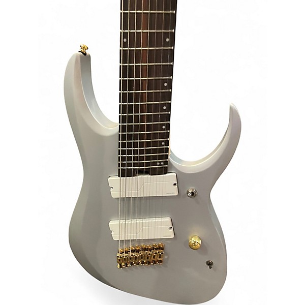 Used Ibanez RGDMS8 Silver Solid Body Electric Guitar