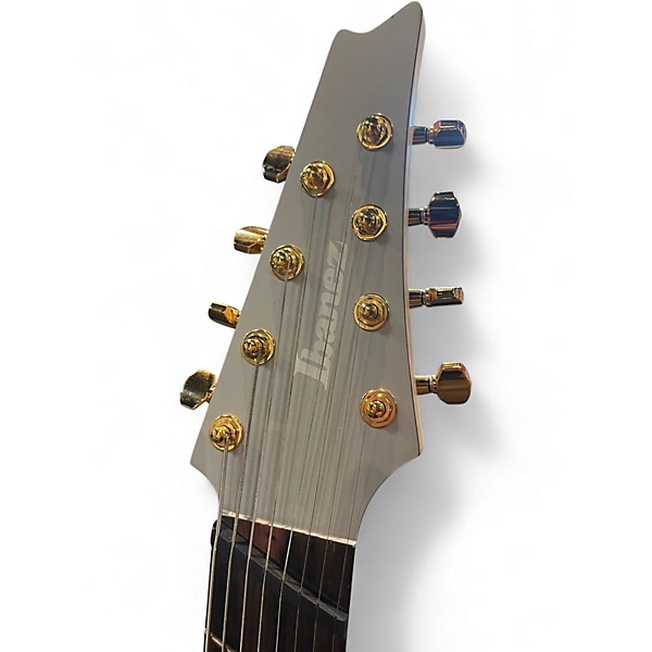 Used Ibanez RGDMS8 Silver Solid Body Electric Guitar