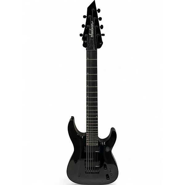 Used Jackson JS22 7 Black Solid Body Electric Guitar