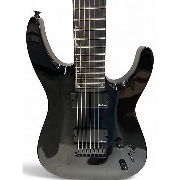 Used Jackson JS22 7 Black Solid Body Electric Guitar