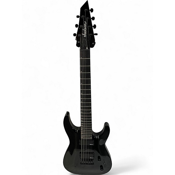 Used Jackson JS22 7 Black Solid Body Electric Guitar
