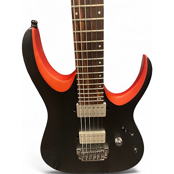 Used Ibanez Axion Label RGA61ALN Metallic Orange Solid Body Electric Guitar
