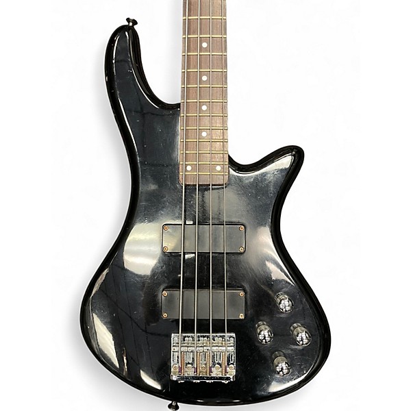 Used Schecter Guitar Research Deluxe 4 Diamond Series Black Electric Bass Guitar