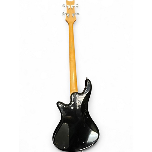 Used Schecter Guitar Research Deluxe 4 Diamond Series Black Electric Bass Guitar