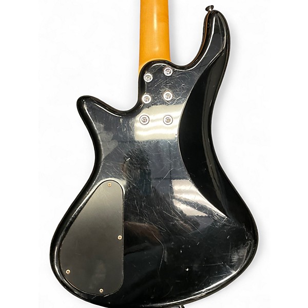 Used Schecter Guitar Research Deluxe 4 Diamond Series Black Electric Bass Guitar