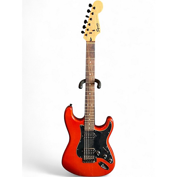 Used Squier Bullet Stratocaster Metallic Orange Solid Body Electric Guitar