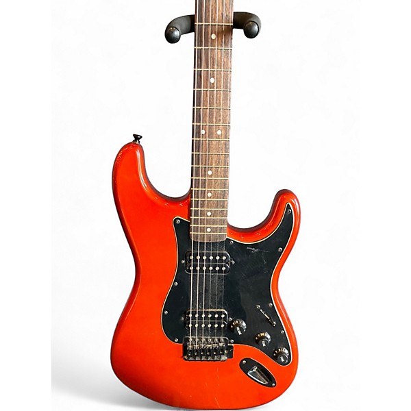 Used Squier Bullet Stratocaster Metallic Orange Solid Body Electric Guitar