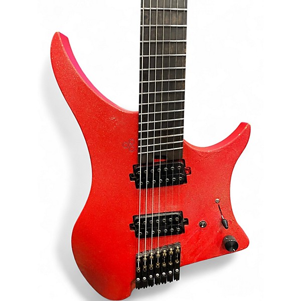 Used Goc MATERIA 7 Red Solid Body Electric Guitar