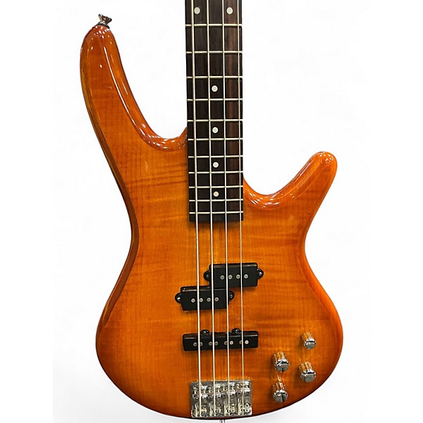 Used Ibanez GSR200FM Amber Electric Bass Guitar