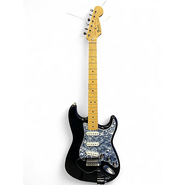 Used Fender STRATOCASTER Black Solid Body Electric Guitar