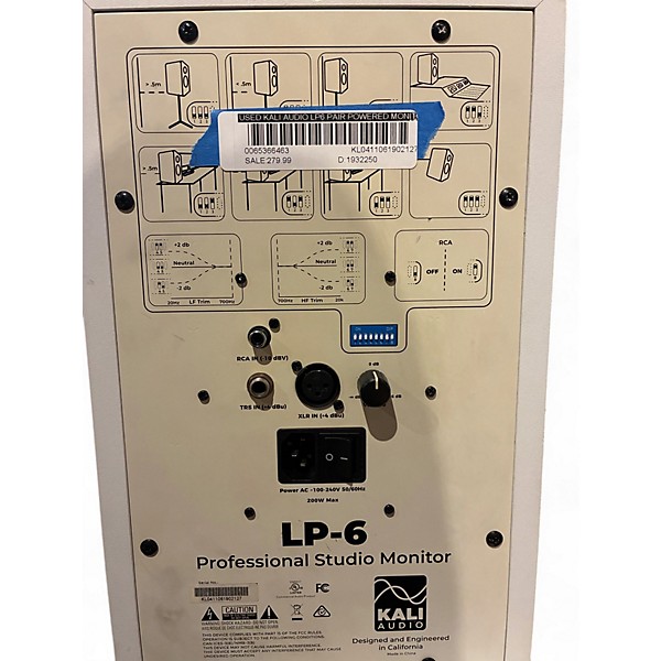 Used Kali Audio LP6 PAIR Powered Monitor