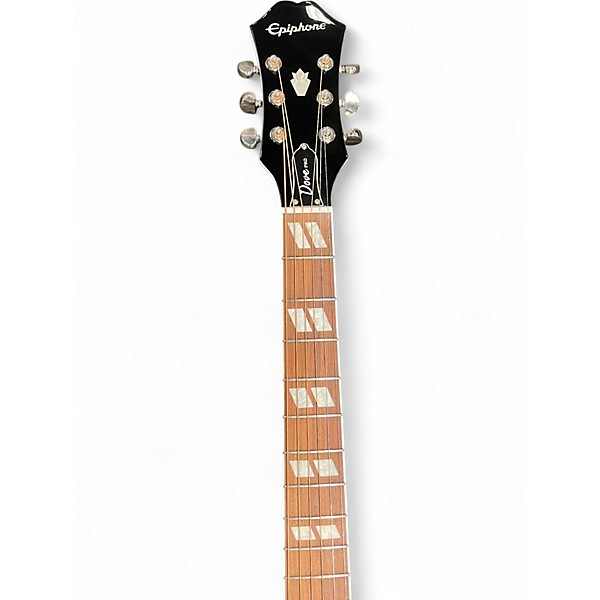 Used Epiphone Dove Pro Alpine White Acoustic Electric Guitar