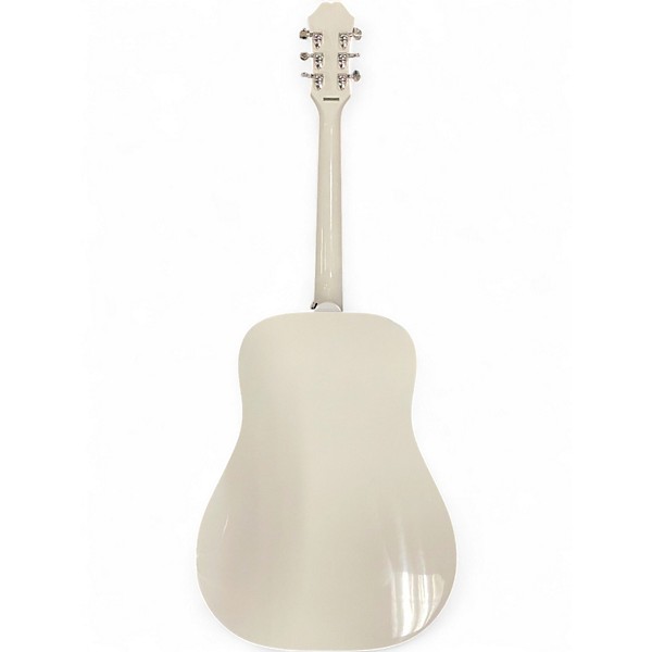 Used Epiphone Dove Pro Alpine White Acoustic Electric Guitar