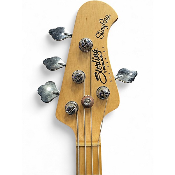 Used Sterling by Music Man Ray34 Green Electric Bass Guitar