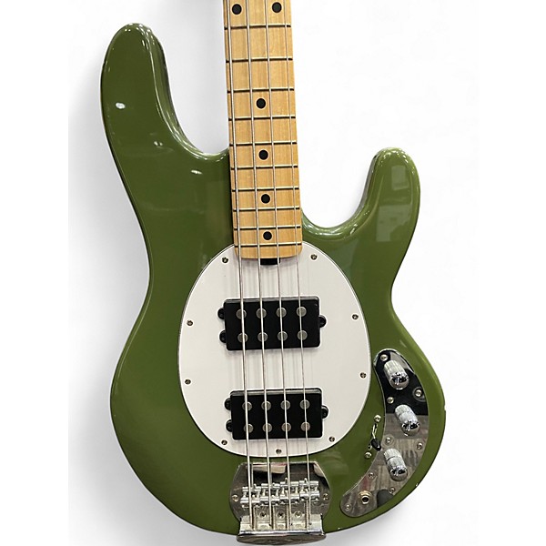 Used Sterling by Music Man Ray34 Green Electric Bass Guitar