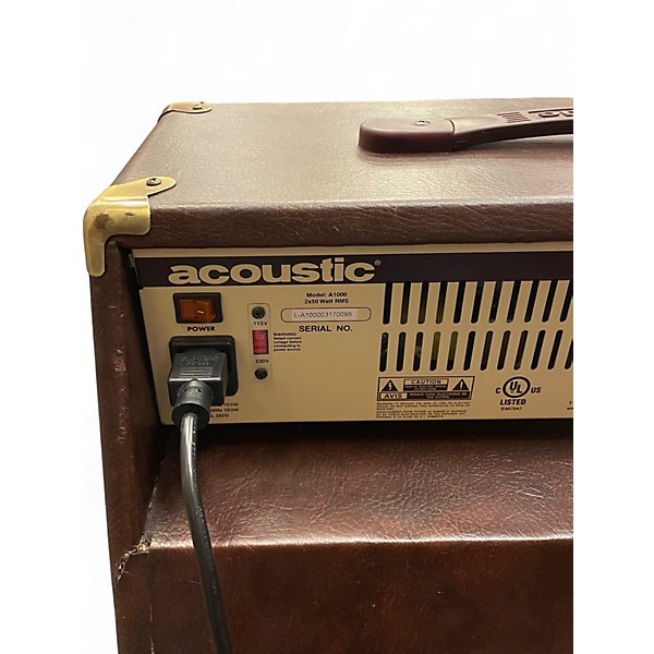 Used Acoustic A1000 2x50W Stereo Acoustic Guitar Combo Amp