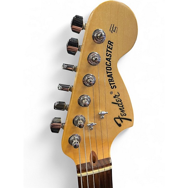 Used Fender American Standard Stratocaster HSS Black Solid Body Electric Guitar