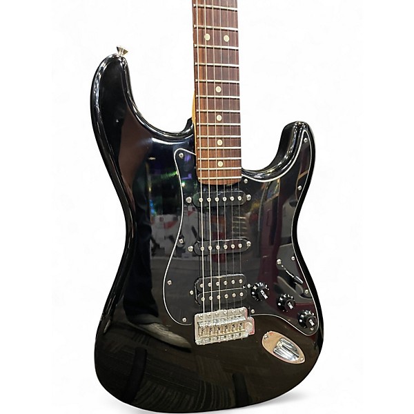 Used Fender American Standard Stratocaster HSS Black Solid Body Electric Guitar
