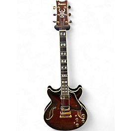 Used Ibanez AM153 Brown Sunburst Hollow Body Electric Guitar