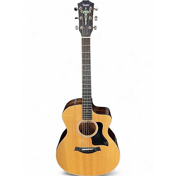 Used Taylor 214CE PLUS Natural Acoustic Electric Guitar