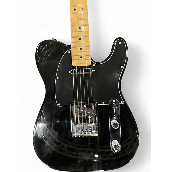 Used Fender Player Telecaster Black Solid Body Electric Guitar