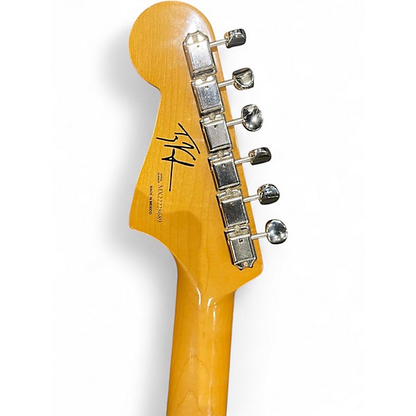 Used Fender Troy Van Leeuwen Jazzmaster Metallic Orange Solid Body Electric Guitar