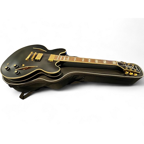 Used Epiphone Emily Wolfe Sheriton Satin Black Hollow Body Electric Guitar