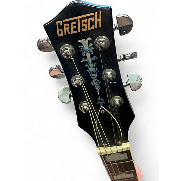 Used 2016 Gretsch Guitars Modded CYG Black Hollow Body Electric Guitar