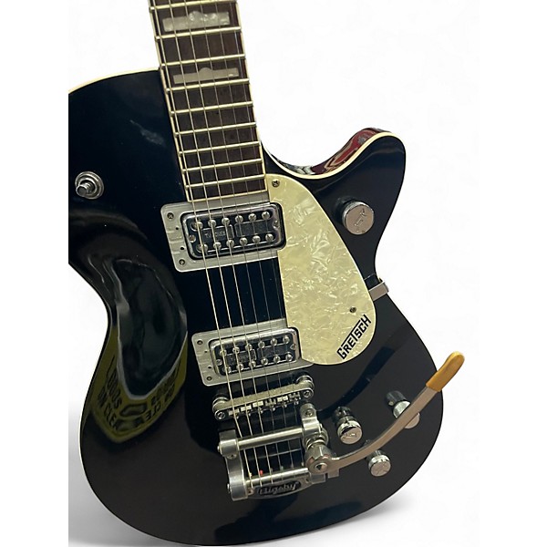 Used 2016 Gretsch Guitars Modded CYG Black Hollow Body Electric Guitar