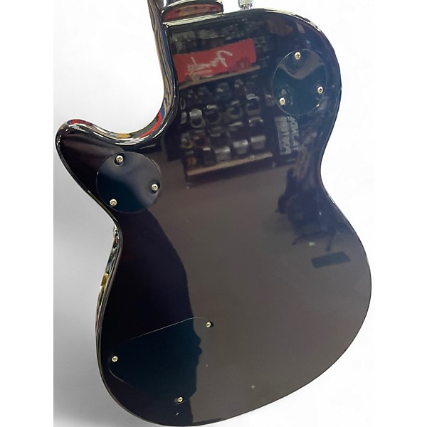 Used 2016 Gretsch Guitars Modded CYG Black Hollow Body Electric Guitar