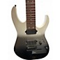 Used Ibanez RG7421 RG Series Black and White Solid Body Electric Guitar