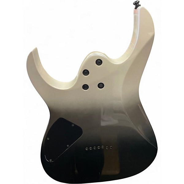 Used Ibanez RG7421 RG Series Black and White Solid Body Electric Guitar
