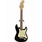 Used Squier Standard Stratocaster Black and White Solid Body Electric Guitar thumbnail