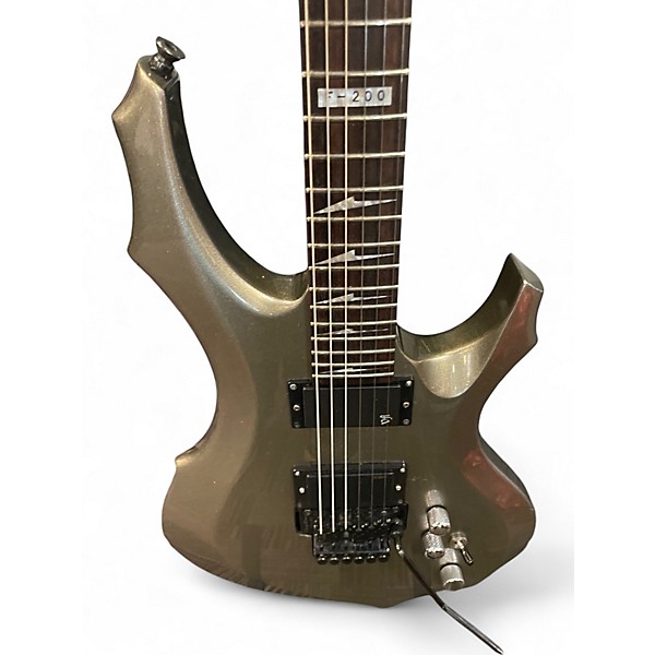 Used ESP F200 Gray Solid Body Electric Guitar