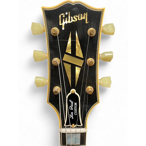 Used Gibson 1957 Les Paul Custom Black Beauty Reissue 3 Pickup Black Solid Body Electric Guitar