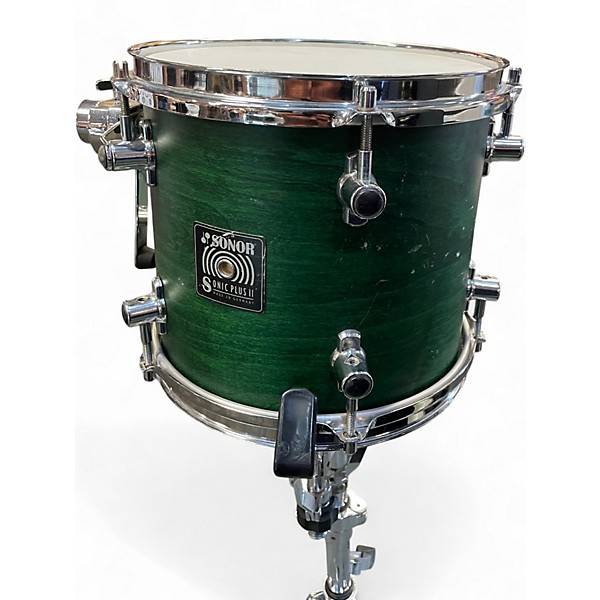 Used SONOR 3 Piece SONIC PLUS II Green Drum Kit