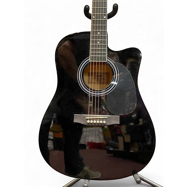 Used Moukey mgb 01 Black Acoustic Guitar