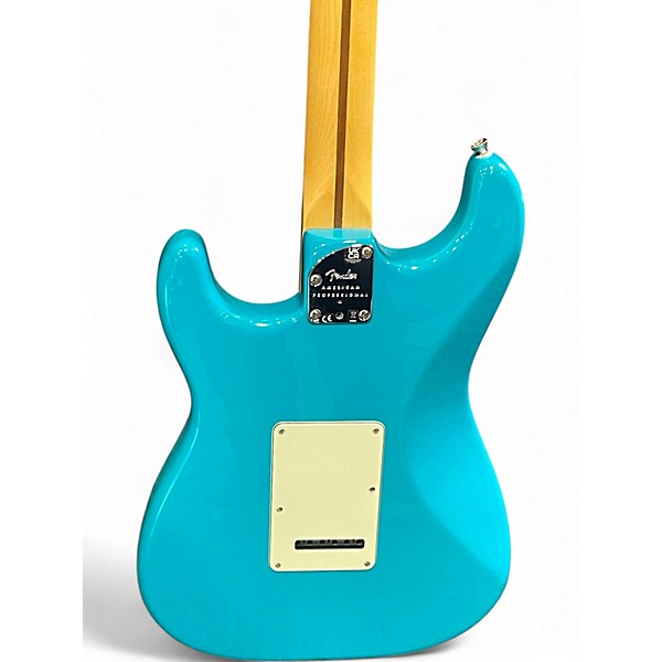 Used Fender American Professional II Stratocaster Blue Solid Body Electric Guitar