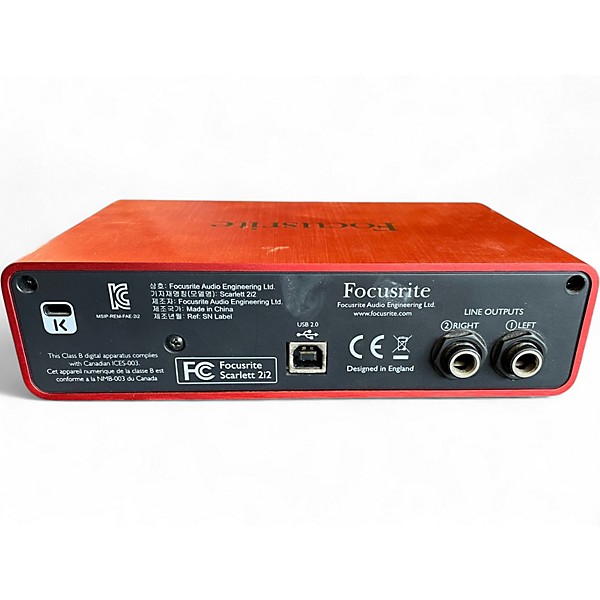 Used Focusrite Scarlett 2i2 Audio Interface