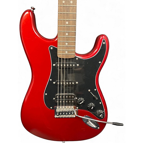 Used Squier Affinity Stratocaster Candy Apple Red Metallic Solid Body Electric Guitar